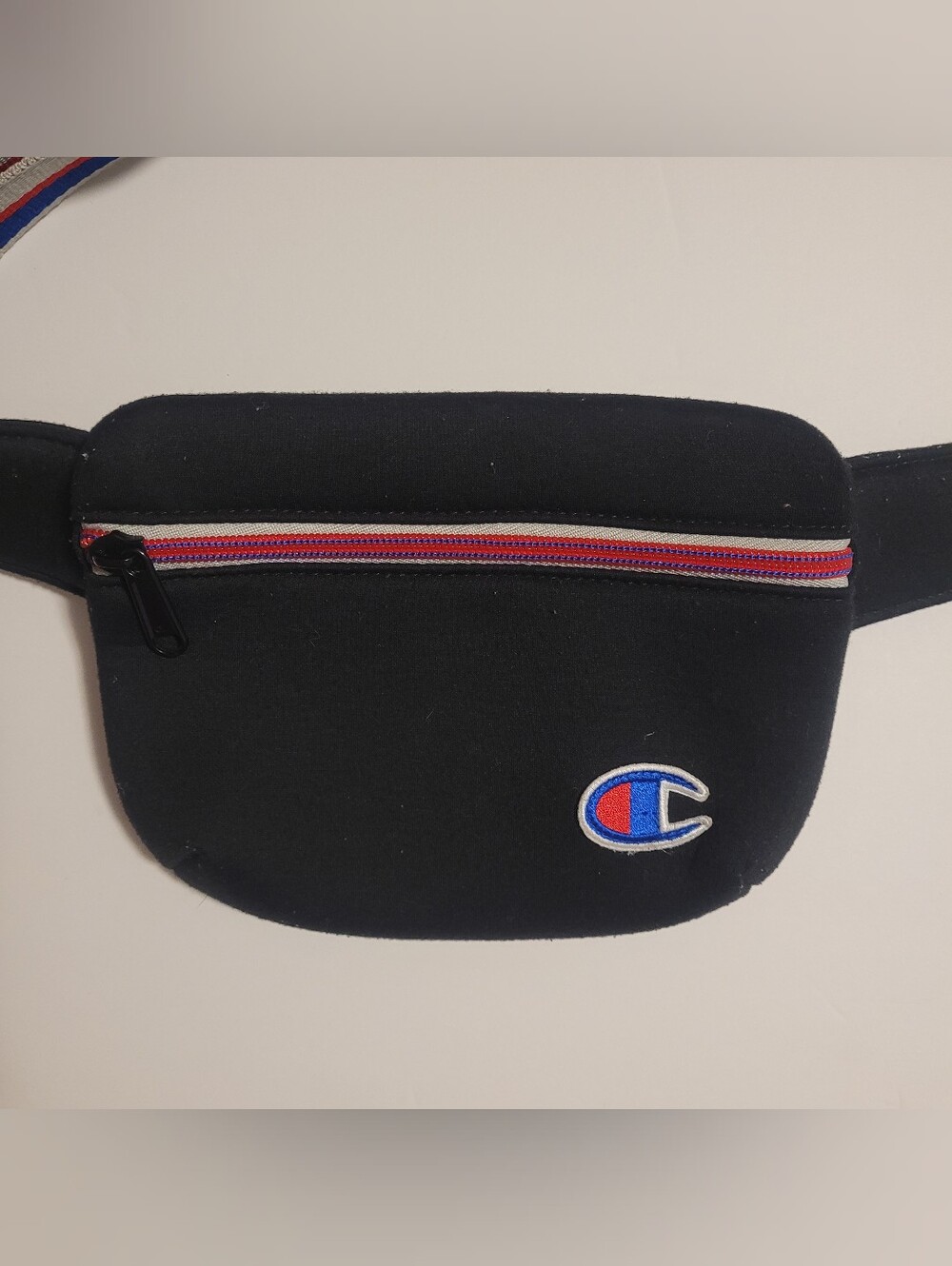 Champion Black Belt Bag with Red/White/Blue Accent